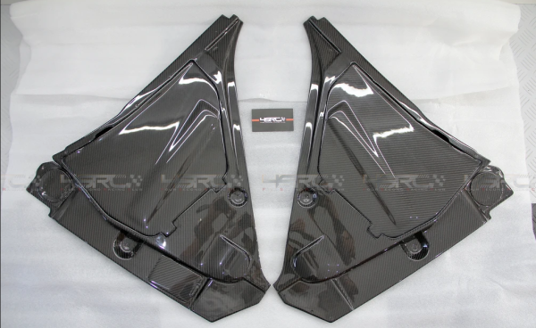 Carbon Brake Fluid and Battery Covers 5pcs Kit Engine Dress Up