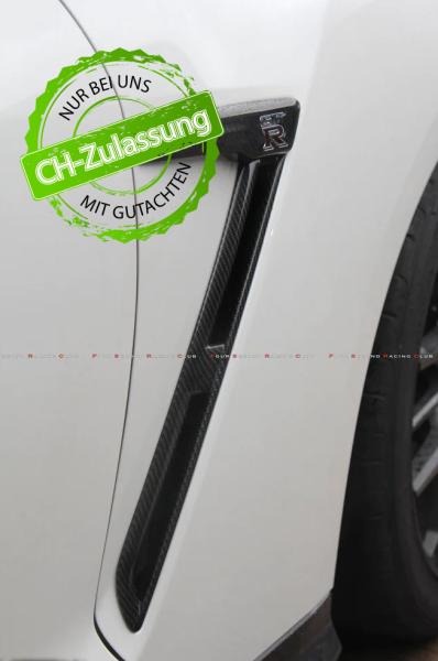 Nissan GT R35 Carbon Prepreg Fibre Front Fender Vents